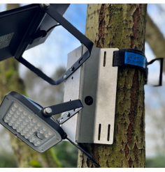 Paal beugel RVS voor Lamp